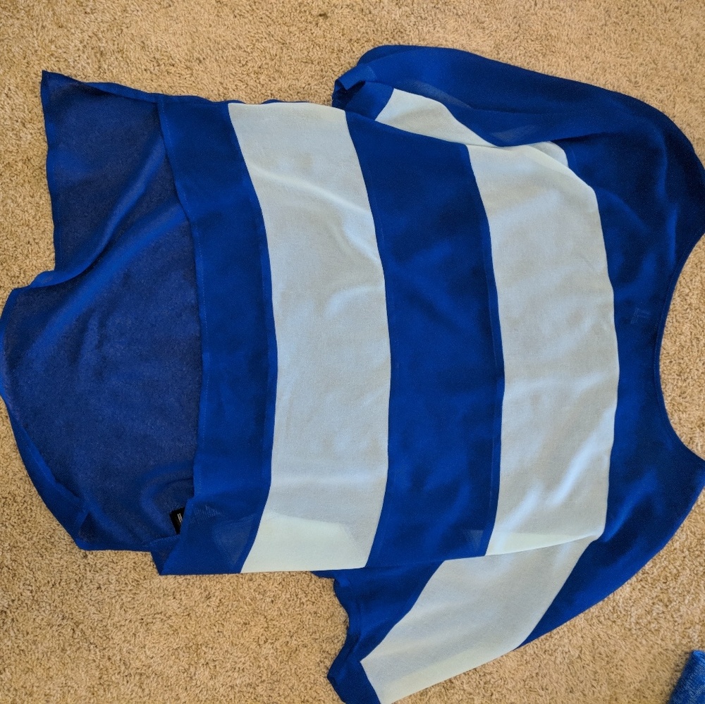 Color block blouse